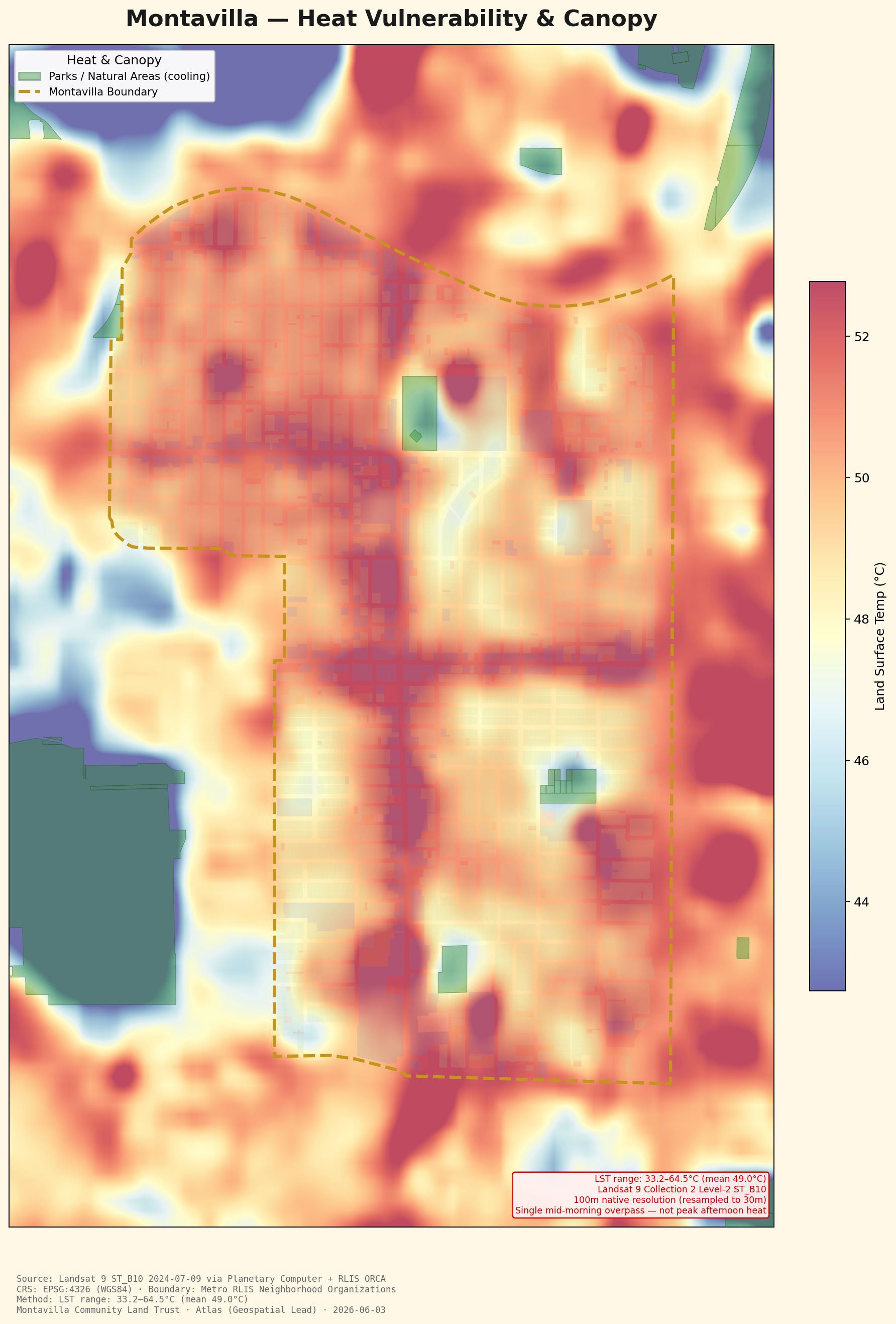 Map: Heat Vulnerability & Canopy