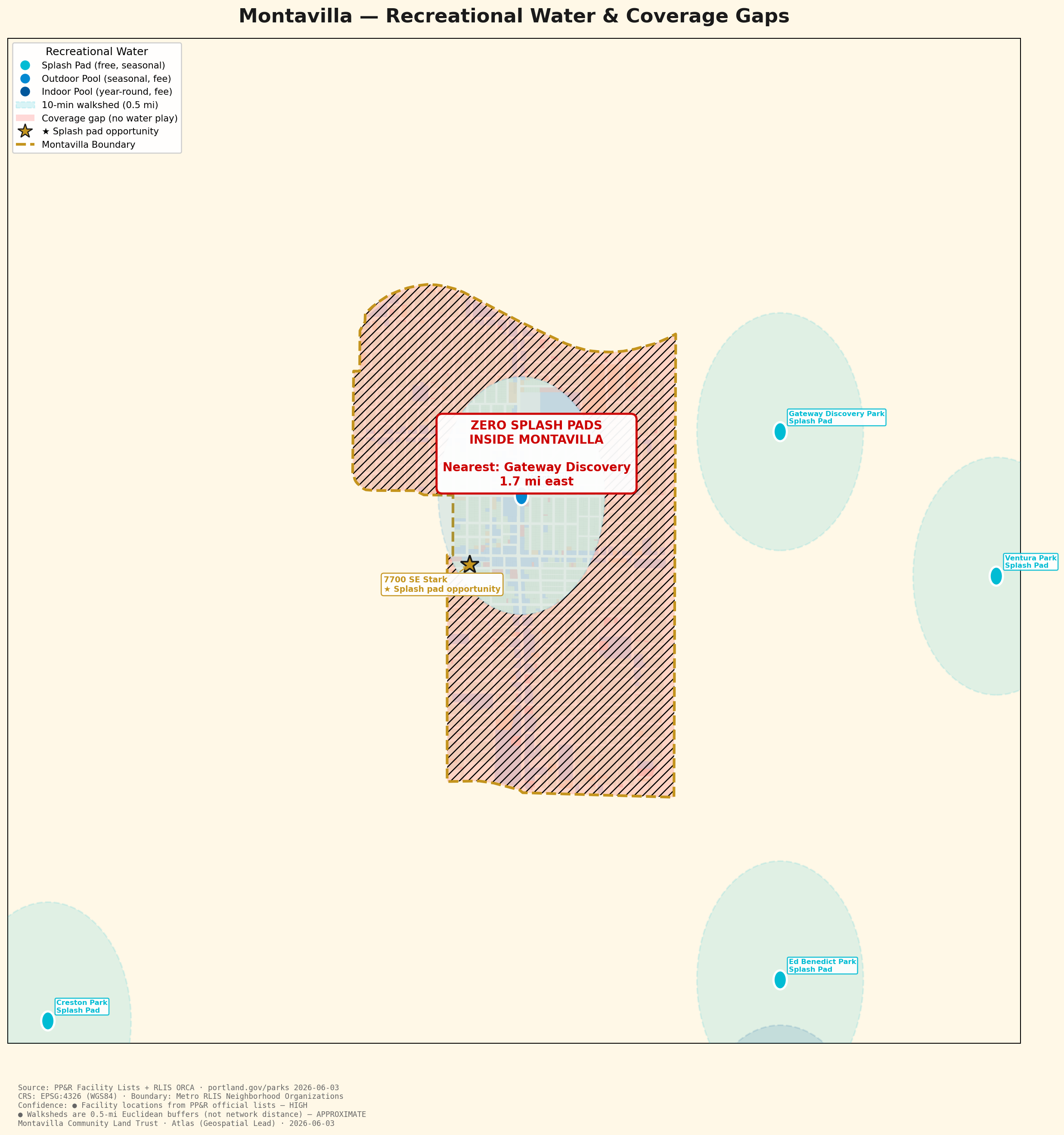 Map: Recreational Water & Coverage Gaps