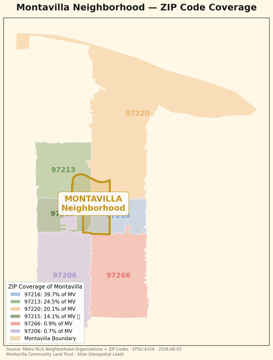 Map: Neighborhood ZIP Coverage